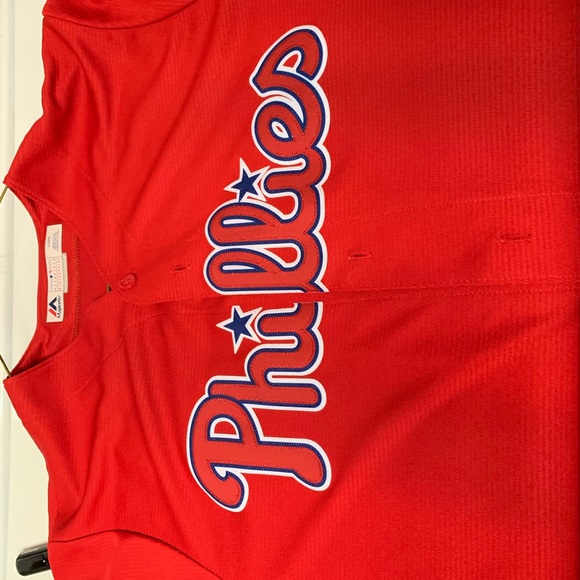 Phila Phillies Cool Base Jersey - L - Bryce Harper - Picture 2 of 4